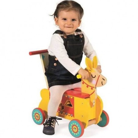 Porteur pour enfant en bois Lama