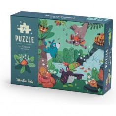 Puzzle phosphorescent La cascade Dans la jungle - Moulin Roty