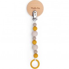 Attache tétine lion Sous mon Baobab - Naissance - Moulin Roty 2
