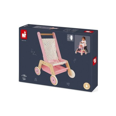 Poussette en bois pour poupée "Candy Chic"