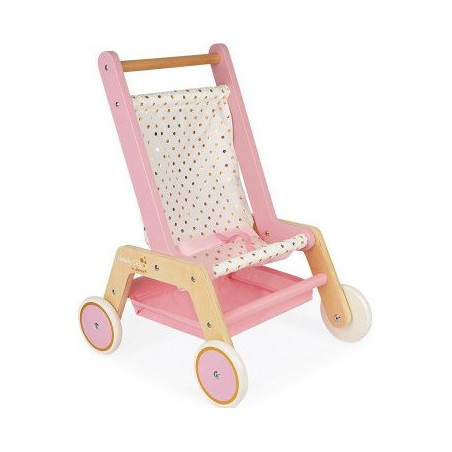 Poussette en bois pour poupée "Candy Chic"
