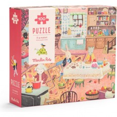 Puzzle À la maison 100 pièces - Moulin Roty