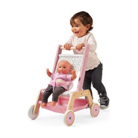 Poussette en bois pour poupée "Candy Chic"