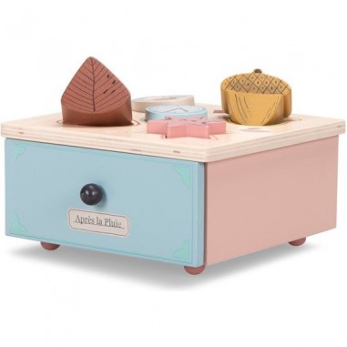 Boîte à formes Après la pluie - Jouet en bois - Moulin Roty