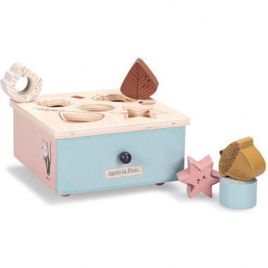 Boîte à formes Après la pluie - Jouet en bois - Moulin Roty