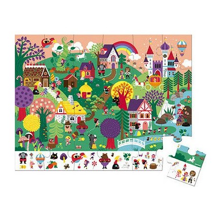 Puzzle d'observation - Les Contes 24 Pièces