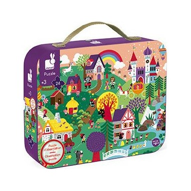 Puzzle d'observation - Les Contes 24 Pièces - Janod Puzzle d'observation - Les Contes 24 Pièces - Janod