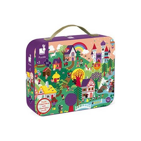 Puzzle d'observation - Les Contes 24 Pièces