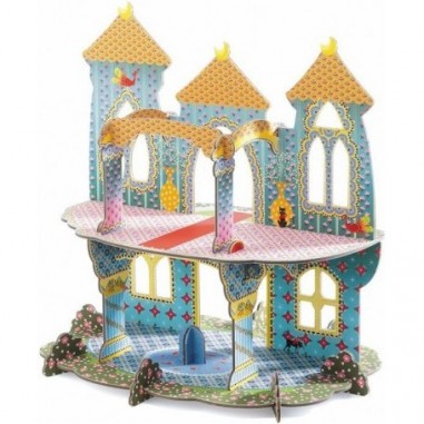 Château de princesses à construire décor 3D - Djeco