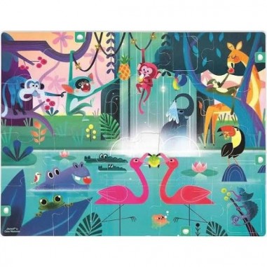 Puzzle Surprise "Festin Dans La Jungle" - Janod Puzzle Surprise "Festin Dans La Jungle" - Janod