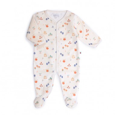Pyjama bébé velours 12mois Cueillette Pomme des bois - Moulin Roty