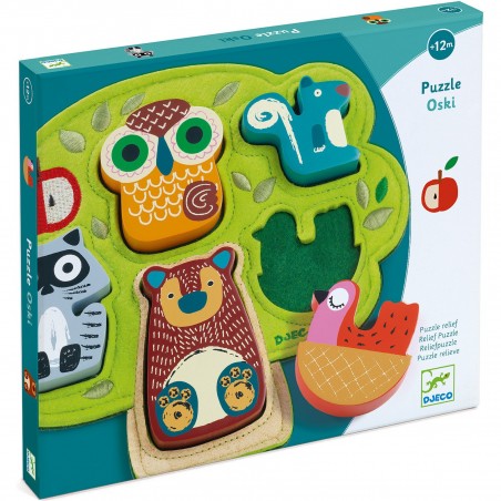 Puzzle Relief Oski - 5 pièces - Puzzle - Djeco