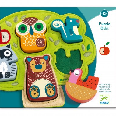 Puzzle Relief Oski - 5 pièces - Puzzle - Djeco