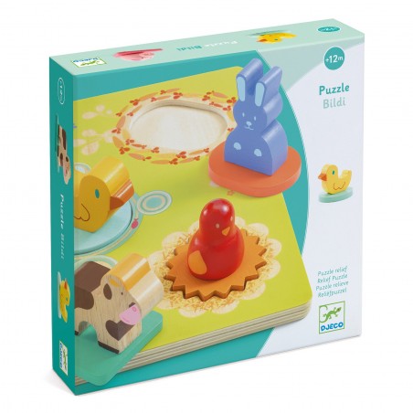 Puzzle Bois Bildi - jouet d'éveil à encastrer - Djeco