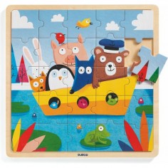 Puzzle en bois Puzzlo Boat - Bateau - Djeco