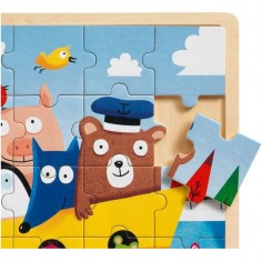 Puzzlo boat - puzzle en bois 25 pièces - Djeco 2