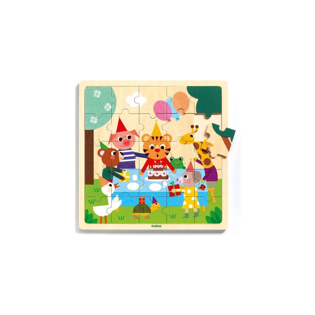 Puzzle en bois 35 pièces : Puzzlo Music - Jeux et jouets Djeco