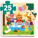 Puzzle à encadrement 25 pièces : Puzzlo Happy - Djeco