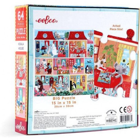 Puzzle Maison des Koalas - 64 pièces - Puzzle - Eeboo