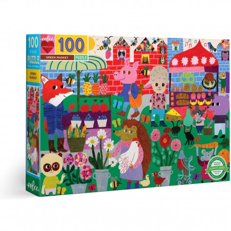Puzzle Marché écologique - 100 pièces - Puzzle - Eeboo