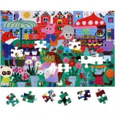 Puzzle Marché écologique - 100 pièces - Puzzle - Eeboo 2