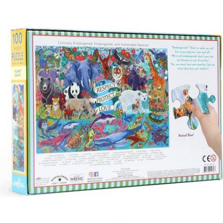 Puzzle Planet Earth - 100 pcs - Un jeu - Eeboo