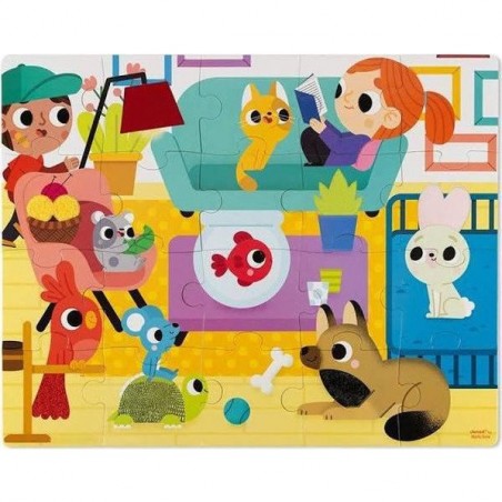 Puzzle Tactile Les Animaux Domestiques