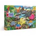 Puzzle - Le Temps des Dinosaures - 100 Pièces - Eeboo