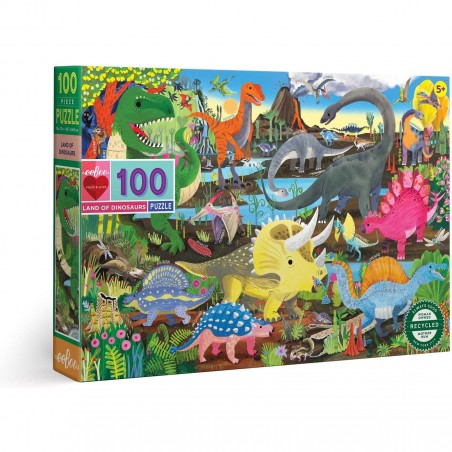 Puzzle Le Temps des Dinosaures - 100 pièces - Puzzle - Eeboo
