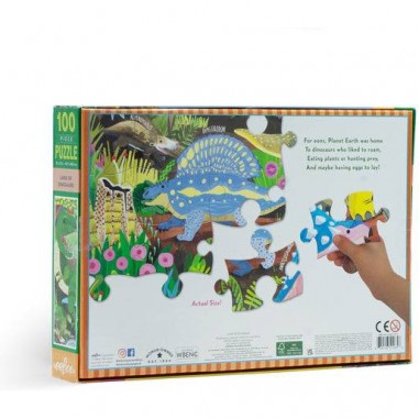 Puzzle Le Temps des Dinosaures - 100 pièces - Puzzle - Eeboo