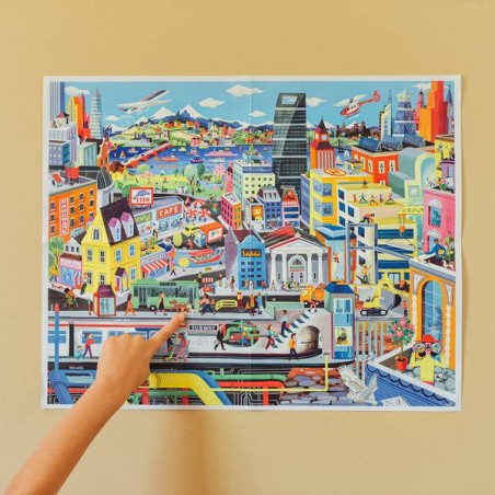 Puzzle Dans la Ville - 48 pièces - Puzzle - Eeboo