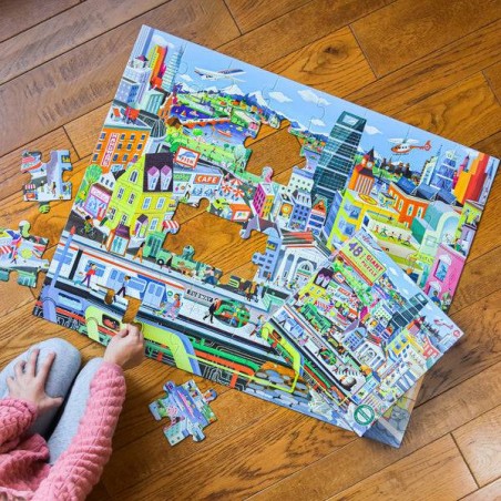 Puzzle Dans la Ville - 48 pièces - Puzzle - Eeboo