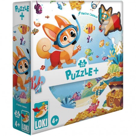 Puzzle + - fait de la Plongée - Jeux enfants - Loki