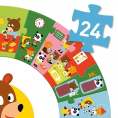 Puzzle Geant - La Journée - Jeux de société Enfants - Djeco 2