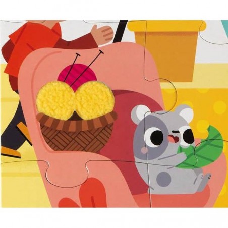 Puzzle Tactile Les Animaux Domestiques