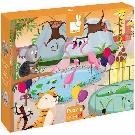 Puzzle tactile Une journée au zoo