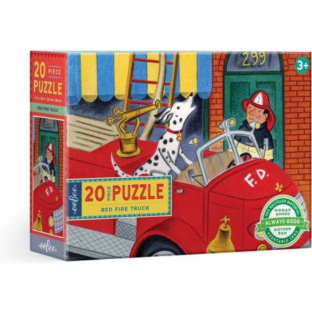 Puzzle Camion Pompier - 20 pièces - Puzzle - Eeboo