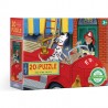 Puzzle Red Fire Truck - 20 pcs - Eeboo