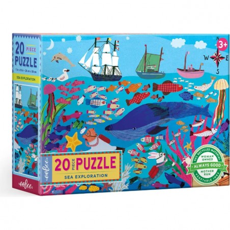 Puzzle Exploration Marine - 20 pièces - Puzzle - Eeboo