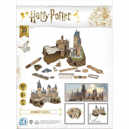 Puzzle 3D Harry Potter - Le Château de Poudlard - 197 pièces - Asmodee