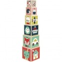 Pyramide 6 Cubes - Baby Forest - Janod