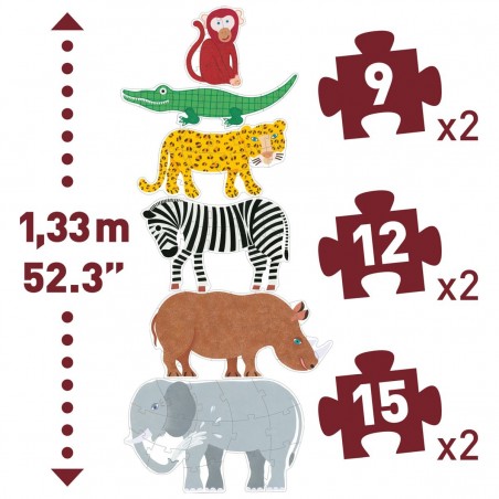 Puzzle Géant - Henri & ses Amis - Jeux enfants - Djeco