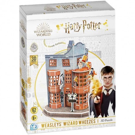 Puzzle 3D Harry Potter - Weasley Farces pour Sorciers - 62 pièces - 4d Cityscape