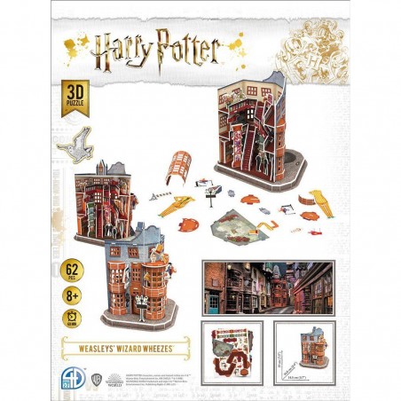 Puzzle 3D Harry Potter - Weasley Farces pour Sorciers - 62 pièces - 4d Cityscape