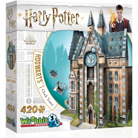 Puzzle 3D Harry Potter Poudlard : La Tour de L'Horloge - 420 pièces - Puzzle - Wrebbit 3d