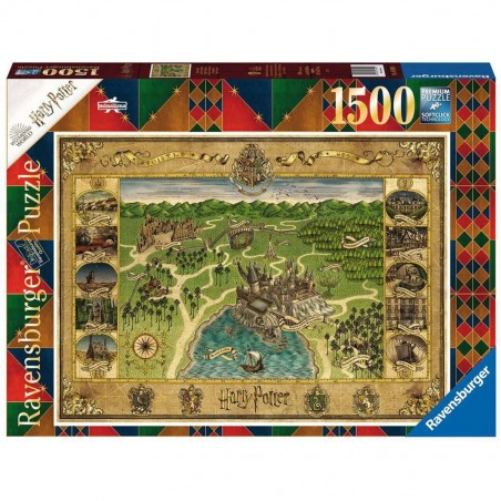 Puzzle Harry Potter La Carte de Poudlard Minalima - 1500 pièces - Puzzle - RAVENSBURGER