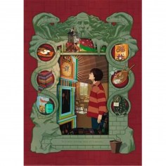 Puzzle 1000 pièces : harry potter chez la famille weasley - RAVENSBURGER 2