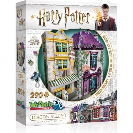 Puzzle 3D Harry Potter Diagon Alley : Madame Guipure Glaces Florian Fortarôme