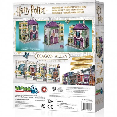 Puzzle 3D Harry Potter Diagon Alley : Madame Guipure Glaces Florian Fortarôme