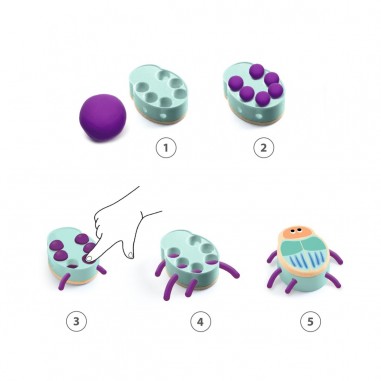 Mapatabestioles - Activité de pâte à modeler - Djeco